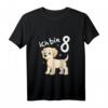 Kinder T-Shirt zum 8. Geburtstag mit Hundemotiv - Lustiges Labrador Design für Mädchen und Jungen, perfekt als Geschenk