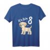Kinder T-Shirt zum 8. Geburtstag mit Hundemotiv - Lustiges Labrador Design für Mädchen und Jungen, perfekt als Geschenk