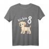 Kinder T-Shirt zum 8. Geburtstag mit Hundemotiv - Lustiges Labrador Design für Mädchen und Jungen, perfekt als Geschenk