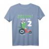 Kinder Geburtstag T-Shirt - Ich bin schon 2 Jahre alt Dino & Traktor Motiv für Jungen & Mädchen, Perfekt für den zweiten Geburtstag