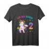 Kinder 2 Geburtstag Mädchen - Ich bin 2 Jahre alt Party Einhorn T-Shirt für Kinderfeiern & Geburtstagsgeschenke