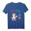 Kinder 2 Geburtstag Mädchen - Ich bin 2 Jahre alt Party Einhorn T-Shirt für Kinderfeiern & Geburtstagsgeschenke
