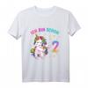 Kinder 2 Geburtstag Mädchen - Ich bin 2 Jahre alt Party Einhorn T-Shirt für Kinderfeiern & Geburtstagsgeschenke