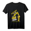 Kinder Bagger Geburtstagsshirt für 2 Jahre - Lustiges Baustellen T-Shirt für Jungen und Mädchen zum zweiten Geburtstag