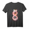 Kinder 8. Geburtstag Mädchen süßes Katzen Outfit - Niedliches Geburtstagsshirt für 8 Jahre alte Geburtstagsfeier mit Kätzchen-Motiv