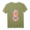 Kinder 8. Geburtstag Mädchen süßes Katzen Outfit - Niedliches Geburtstagsshirt für 8 Jahre alte Geburtstagsfeier mit Kätzchen-Motiv