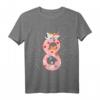 Kinder 8. Geburtstag Mädchen süßes Katzen Outfit - Niedliches Geburtstagsshirt für 8 Jahre alte Geburtstagsfeier mit Kätzchen-Motiv