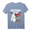 Kinder 4 Jahre alt Geburtstag Junge Pirat Party T-Shirt - Lustiges Geschenk für den kleinen Piraten bei Geburtstag & Kindergartenfeier