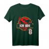 Kinder Ich Bin 8 Geburtstag Geschenk Dino Dinosaurier T-Shirt - Lustiges Partyshirt für Jungen und Mädchen zum 8. Geburtstag