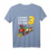 Kinder T-Shirt 'Ich Bin 3 Jahre alt' mit Zug-Design - Perfektes Geburtstagsgeschenk für Jungen & Zugparty Dekoration