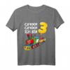 Kinder T-Shirt 'Ich Bin 3 Jahre alt' mit Zug-Design - Perfektes Geburtstagsgeschenk für Jungen & Zugparty Dekoration