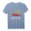 Kinder 7. Geburtstag Rennfahrer Kostüm - Cooles Rennwagen T-Shirt für Jungen und Mädchen zum Kindergeburtstag