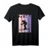 10. Geburtstag Mädchen Retro Ski Skifahrerin T-Shirt - Vintage Design für junge Skiliebhaberinnen zum Geburtstag