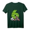 Kinder Sechster Geburtstag Fußball T-Shirt - Perfektes Geschenk für 6 Jahre alte Jungen und Mädchen