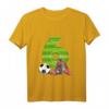 Kinder Sechster Geburtstag Fußball T-Shirt - Perfektes Geschenk für 6 Jahre alte Jungen und Mädchen