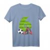 Kinder Sechster Geburtstag Fußball T-Shirt - Perfektes Geschenk für 6 Jahre alte Jungen und Mädchen