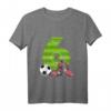 Kinder Sechster Geburtstag Fußball T-Shirt - Perfektes Geschenk für 6 Jahre alte Jungen und Mädchen