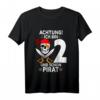 Kinder Achtung ich bin 2 Jahre alt Geburtstag Junge Pirat Party T-Shirt - Lustiges Geschenk für Zweijährige Piratenliebhaber