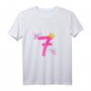 Kinder 7. Geburtstag Mädchen T-Shirt - Märchenhaftes Geschenk mit Krone und Schmetterling für eine Prinzessin