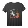 Kinder Mädchen Ich bin 3 Jahre alt Geburtstags T-Shirt mit Pferd & Reiten Motiv – Perfekt für den 3. Geburtstag & Kindergeburtstagsfeier
