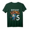 Kinder Ninja T-Shirt zum 5. Geburtstag - Cooles Geburtstagsgeschenk für Jungen und Mädchen, Ninja Motiv mit 'Birthday Ninja 5'
