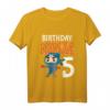 Kinder Ninja T-Shirt zum 5. Geburtstag - Cooles Geburtstagsgeschenk für Jungen und Mädchen, Ninja Motiv mit 'Birthday Ninja 5'