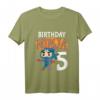 Kinder Ninja T-Shirt zum 5. Geburtstag - Cooles Geburtstagsgeschenk für Jungen und Mädchen, Ninja Motiv mit 'Birthday Ninja 5'