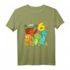 Kinder Dinosaurier T-Shirt zum 6. Geburtstag – Lustiges Dino Party Shirt für Jungen und Dino-Liebhaber