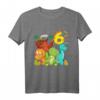 Kinder Dinosaurier T-Shirt zum 6. Geburtstag – Lustiges Dino Party Shirt für Jungen und Dino-Liebhaber
