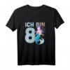 8. Geburtstag Meerjungfrau Nixe Mädchen T-Shirt - Süßes Geburtstagsshirt für 8 Jahre alte Mädchen & Meerjungfrauen-Liebhaber