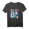 8. Geburtstag Meerjungfrau Nixe Mädchen T-Shirt - Süßes Geburtstagsshirt für 8 Jahre alte Mädchen & Meerjungfrauen-Liebhaber