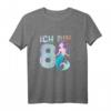 8. Geburtstag Meerjungfrau Nixe Mädchen T-Shirt - Süßes Geburtstagsshirt für 8 Jahre alte Mädchen & Meerjungfrauen-Liebhaber