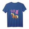 Pony 8 Jahre alt Pferd Ich Bin Schon 8 Mädchen T-Shirt – Perfektes Geburtstagsgeschenk für Pferdeliebende Mädchen