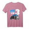 Kinder Polizei Ich Bin 3. Geburtstag Junge Polizeiwagen T-Shirt - Niedliches Geschenk zum dritten Geburtstag für kleine Polizeifans