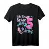 Kinder 5. Geburtstag Meerjungfrau Mädchen T-Shirt - Perfektes Geschenk für Meerjungfrau-Liebhaberinnen zum 5. Geburtstag