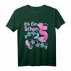 Kinder 5. Geburtstag Meerjungfrau Mädchen T-Shirt - Perfektes Geschenk für Meerjungfrau-Liebhaberinnen zum 5. Geburtstag