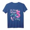 Kinder 5. Geburtstag Meerjungfrau Mädchen T-Shirt - Perfektes Geschenk für Meerjungfrau-Liebhaberinnen zum 5. Geburtstag
