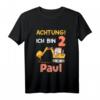 Kinder Jungen Name Bagger Shirt zum 2. Geburtstag - Personalisierte Geschenkidee für Jungen, die Baumaschinen lieben