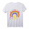 Kinder 5 Jahre alt Junge Mädchen Rainbow Regenbogen T-Shirt – Perfektes Geburtstagsoutfit & Geschenk zum 5. Geburtstag