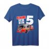Kinder Feuerwehrauto 5. Geburtstag Junge Feuerwehrmann T-Shirt – Perfektes Geschenk für den fünften Geburtstag & Feuerwehr-Fans