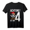 Kinder 4 Jahre alt Geburtstag Junge Pirat Totenkopf Party T-Shirt – Lustiges Geburtstagsgeschenk für kleine Piraten