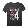 Kinder 4 Jahre alt Geburtstag Junge Pirat Totenkopf Party T-Shirt – Lustiges Geburtstagsgeschenk für kleine Piraten
