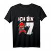 Kinder Ninja Kostüm zum 7. Geburtstag - Rotes Ninja T-Shirt für Jungen, ideales Geschenk für 7-Jährige