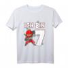 Kinder Ninja Kostüm zum 7. Geburtstag - Rotes Ninja T-Shirt für Jungen, ideales Geschenk für 7-Jährige