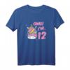 12. Geburtstag Einhorn T-Shirt für Mädchen - Süßes, cooles Geburtstagsgeschenk für 12-Jährige mit Sonnenbrille