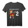 Kinder 2. Geburtstag Fußball Deutschland - Tiger T-Shirt für Jungen & Mädchen, perfekt als Geburtstagsgeschenk und zum Tragen im Kindergarten