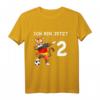 Kinder 2. Geburtstag Fußball Deutschland - Tiger T-Shirt für Jungen & Mädchen, perfekt als Geburtstagsgeschenk und zum Tragen im Kindergarten
