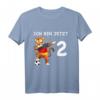 Kinder 2. Geburtstag Fußball Deutschland - Tiger T-Shirt für Jungen & Mädchen, perfekt als Geburtstagsgeschenk und zum Tragen im Kindergarten