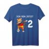 Kinder 2. Geburtstag Fußball Deutschland - Tiger T-Shirt für Jungen & Mädchen, perfekt als Geburtstagsgeschenk und zum Tragen im Kindergarten