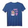 Süßes Einhorn T-Shirt für 9-Jährige Mädchen - Perfektes Geburtstagsgeschenk für kleine Pferdeliebhaberinnen und Einhornfans